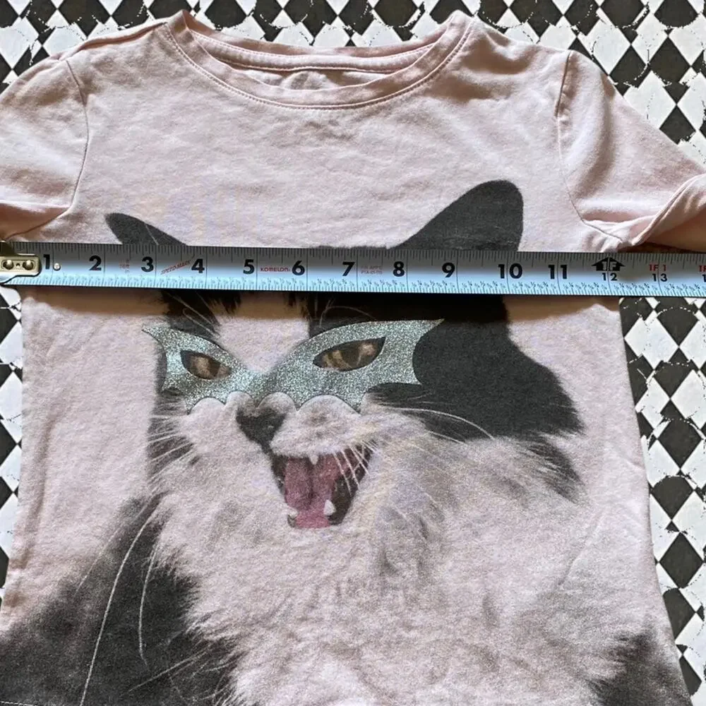 Gap Kids Cat in mask L/S Shirt Sz XS (4-5)